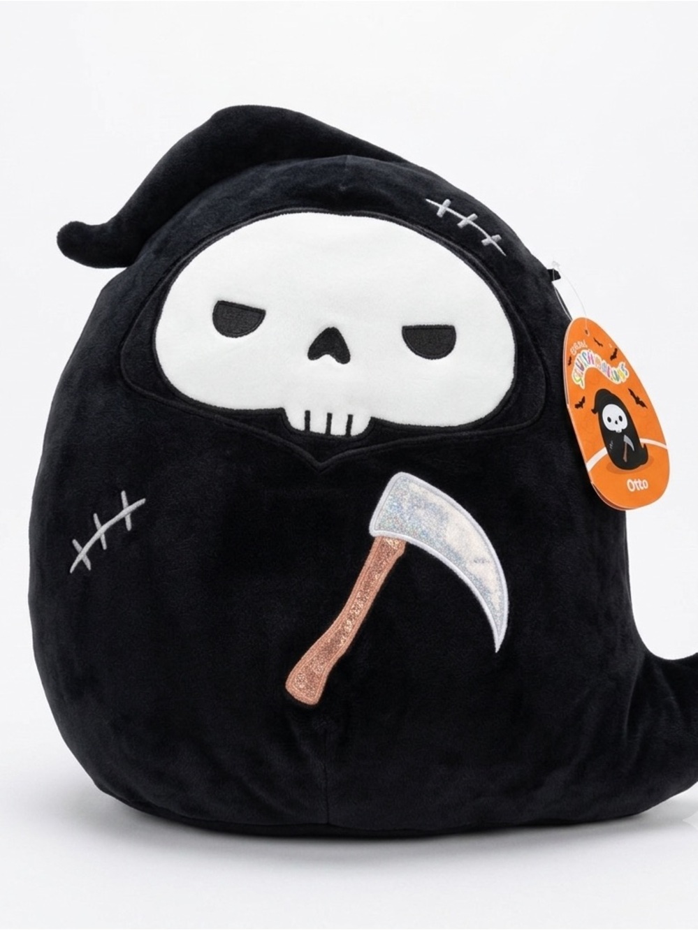 NWT Squishmallows Official 16 inch Otto The Grim Reaper with Angry Eyes